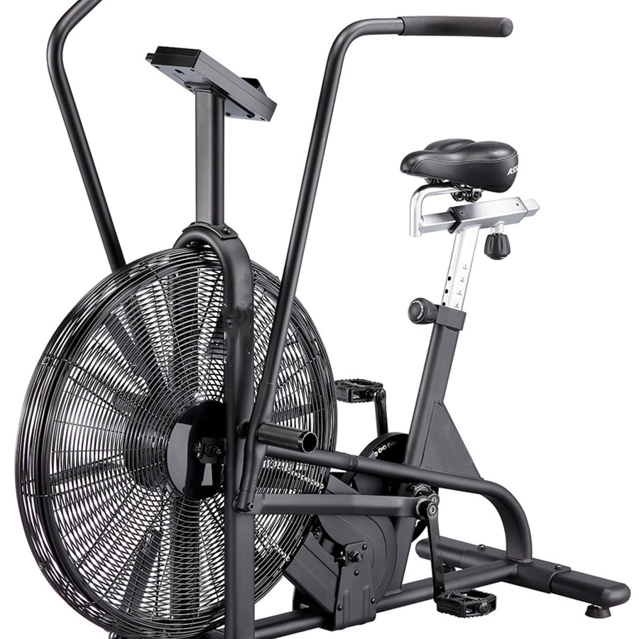 Assault Air Bike – 27” Fan Resistance Exercise Bike with Adjustable Settings, LCD Display & Dual Belt Drive for HIIT, Endurance & Home Gym Cardio Training