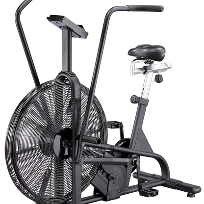 Assault Air Bike – 27” Fan Resistance Exercise Bike with Adjustable Settings, LCD Display & Dual Belt Drive for HIIT, Endurance & Home Gym Cardio Training