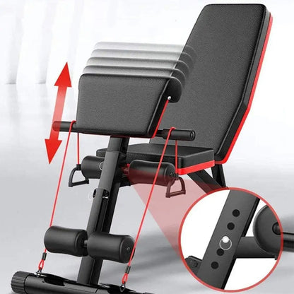 Adjustable Foldable Weight Bench – 7 Position Incline/Decline Strength Bench for Full Body Home Gym Workout, 320kg Capacity, Space-Saving Design with Heavy-Duty Steel Frame