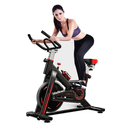 Premium Indoor Cycling Bike with LCD Display, Belt Drive, Adjustable Resistance, Ergonomic Seat & Handlebars – Quiet Stationary Bike for Home Cardio & Fitness Tracking