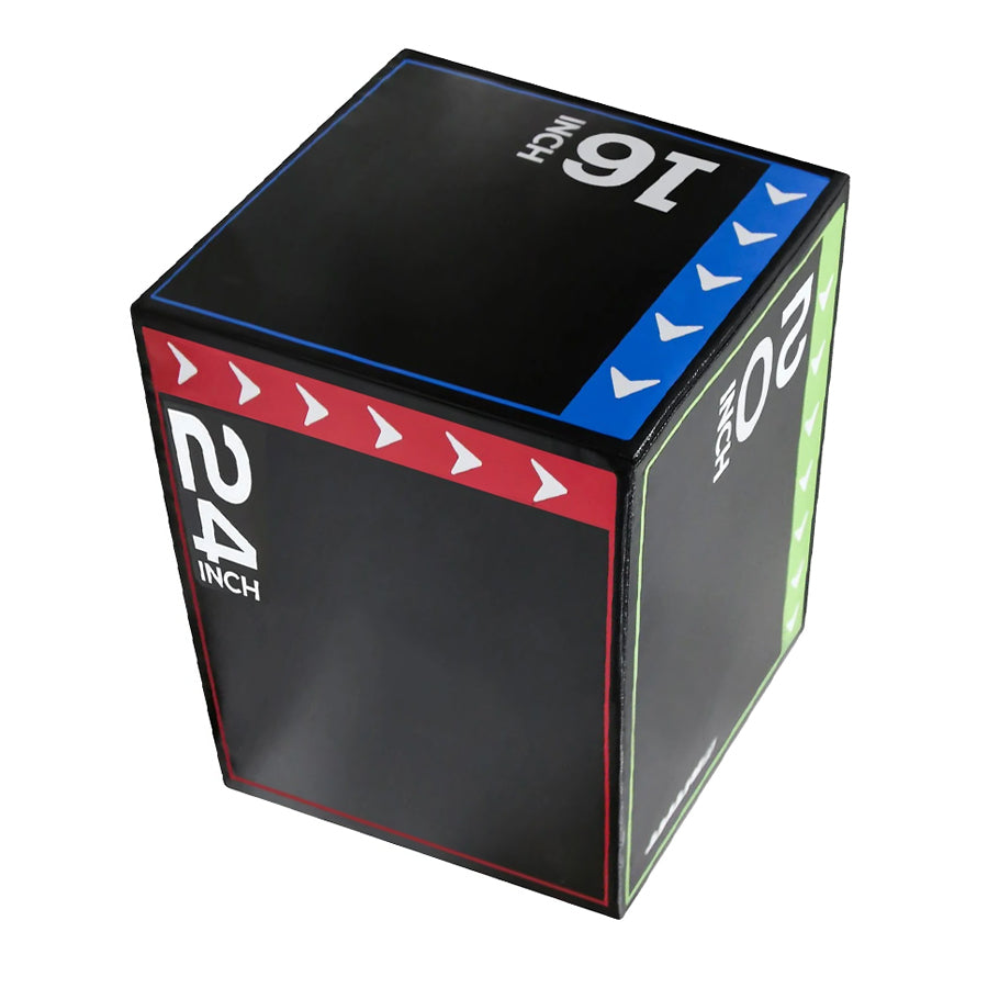 3-in-1 Soft Plyo Jump Box – Non-Slip, Shock-Absorbing Foam – Multiple Heights for Home & Gym Cross Training