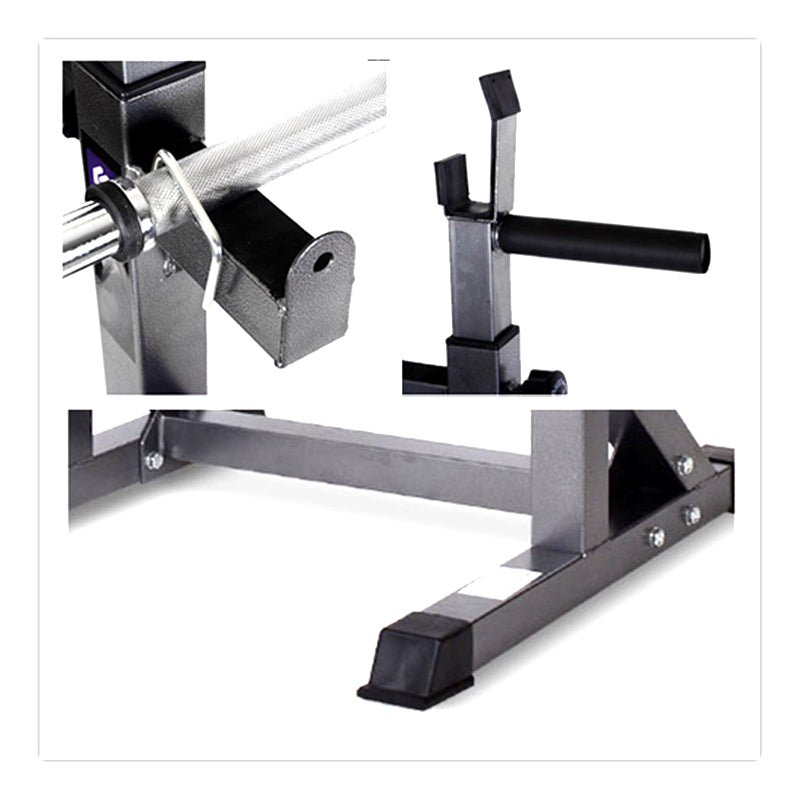 Adjustable Half Squat Rack with Dip Station