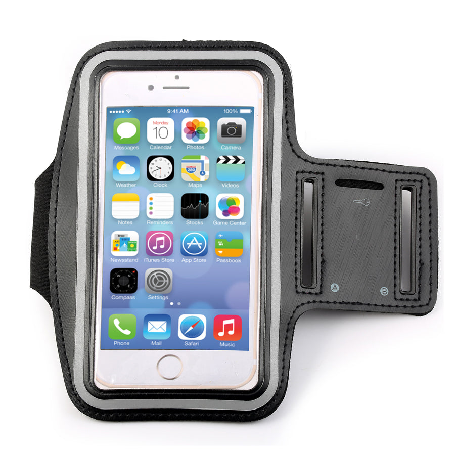 Premium Sports Armband – Waterproof Phone Holder with Card Slot & Key Pocket – Adjustable Strap, Touchscreen Compatible, Universal Fit