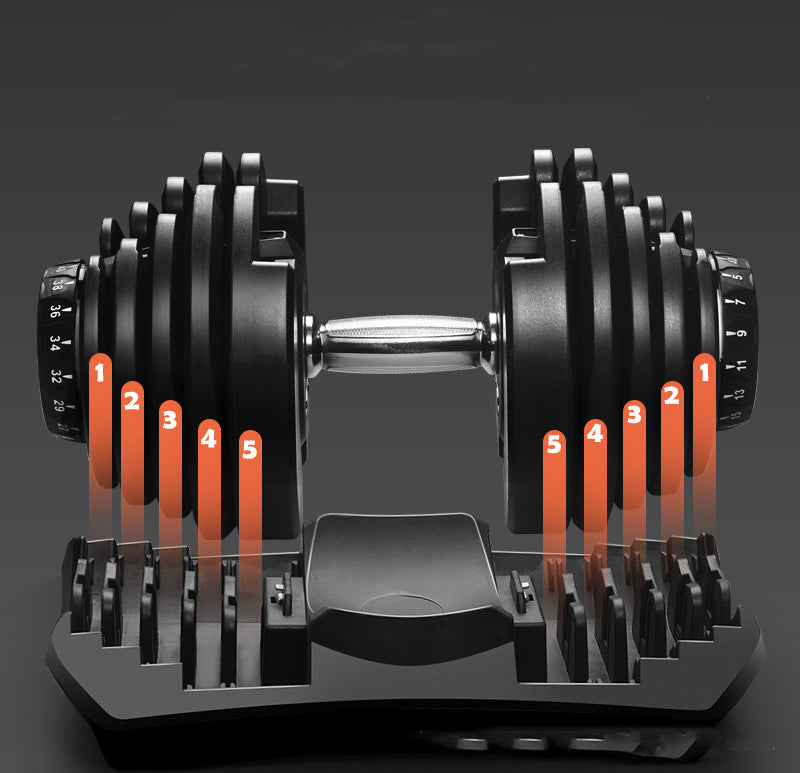 40kg Adjustable Dumbbell 17-in-1 – Quick Dial, Non-Slip Handle – Space-Saving Home Gym & Strength Training Solution