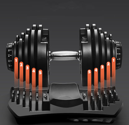 40kg Adjustable Dumbbell 17-in-1 – Quick Dial, Non-Slip Handle – Space-Saving Home Gym & Strength Training Solution