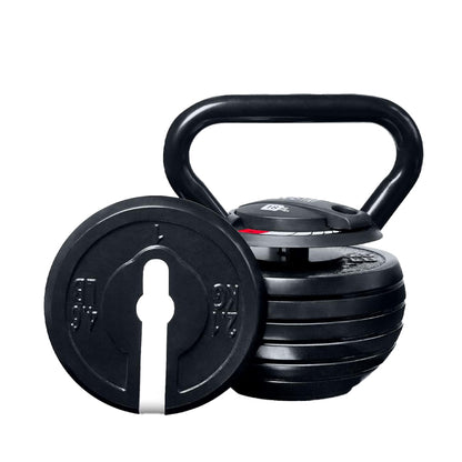 7-in-1 Adjustable Kettlebell Set (3.4kg–18kg) – Quick-Lock Cast Iron Weights – Space-Saving Home Gym Strength System