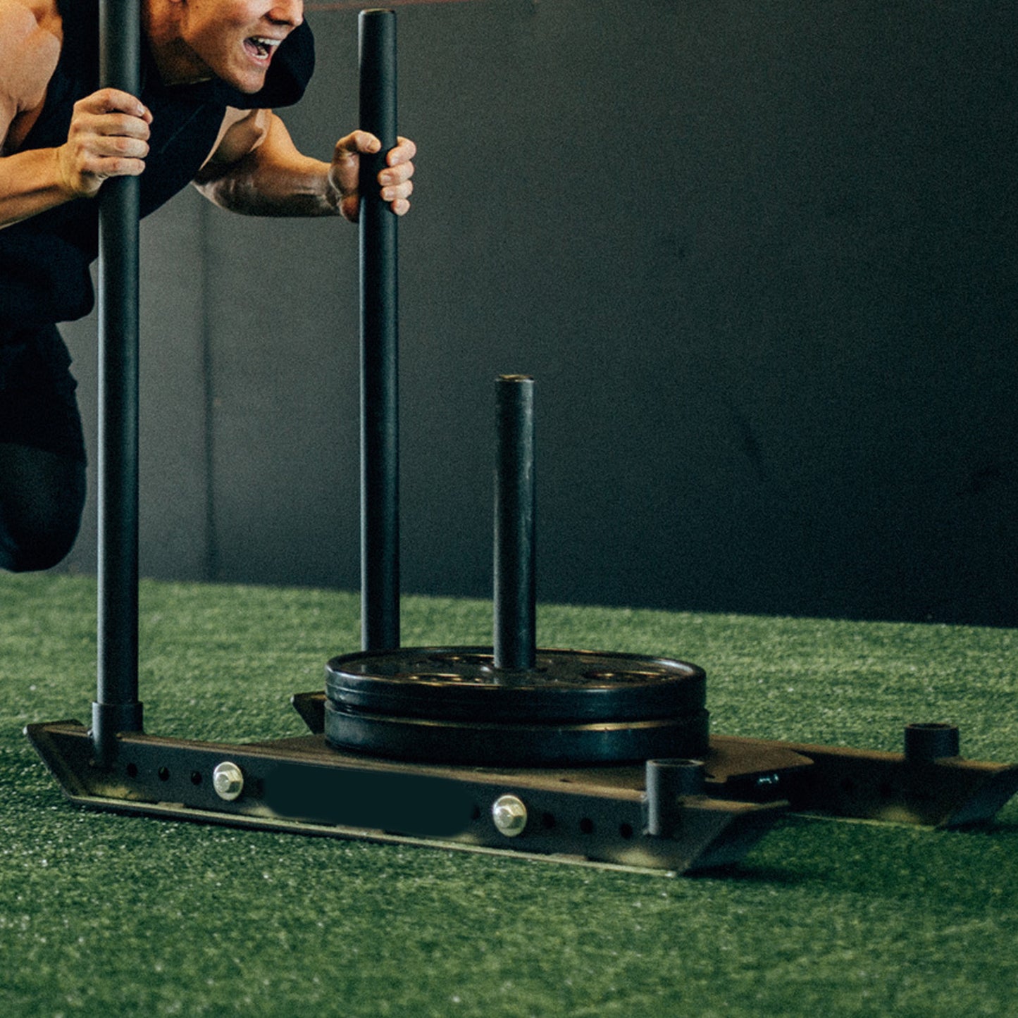 Heavy Duty Push & Pull Sled – Commercial Steel Power Sled for Strength, Speed & Agility Training – Optional Handles, Rope & Sled Mats – Compact Conditioning Equipment