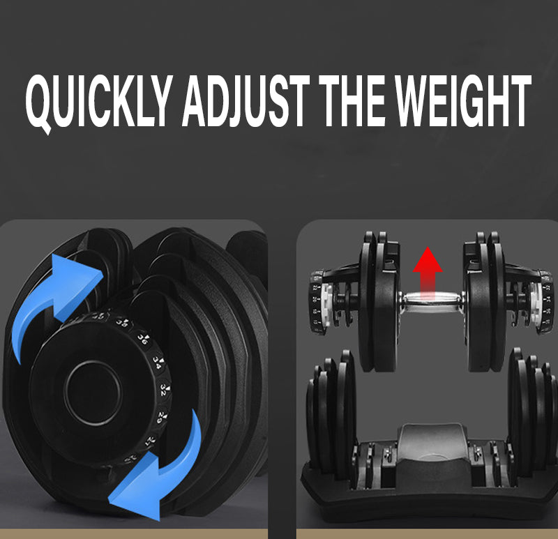 40kg Adjustable Dumbbell 17-in-1 – Quick Dial, Non-Slip Handle – Space-Saving Home Gym & Strength Training Solution