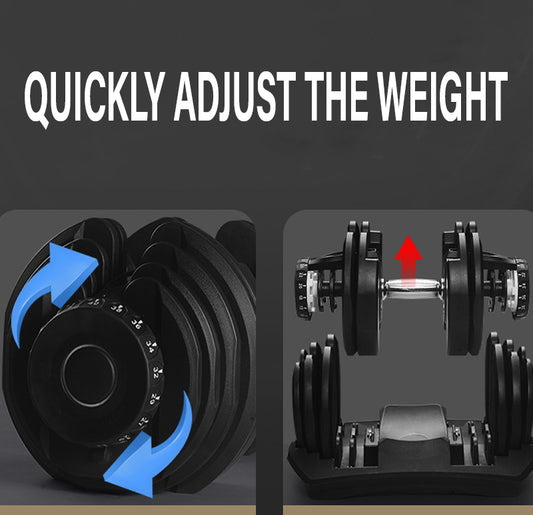 40kg Adjustable Dumbbell 17-in-1 – Quick Dial, Non-Slip Handle – Space-Saving Home Gym & Strength Training Solution