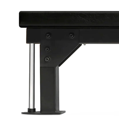 Commercial Flat Weight Bench – Heavy-Duty Solid Steel Fitness Bench, 300kg Capacity, Padded Upper-Body Training Bench with Rear Wheels for Gym or Home Chest Press Workouts