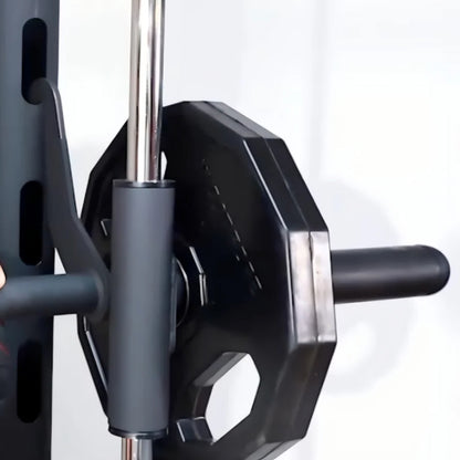 Pro Smith Machine Squat Rack – All-in-One Strength Station with Pull-Up Bar – 550lb Capacity for Home Gym Training