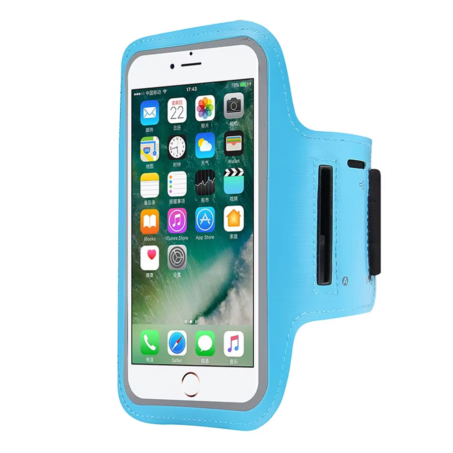 Premium Sports Armband – Waterproof Phone Holder with Card Slot & Key Pocket – Adjustable Strap, Touchscreen Compatible, Universal Fit