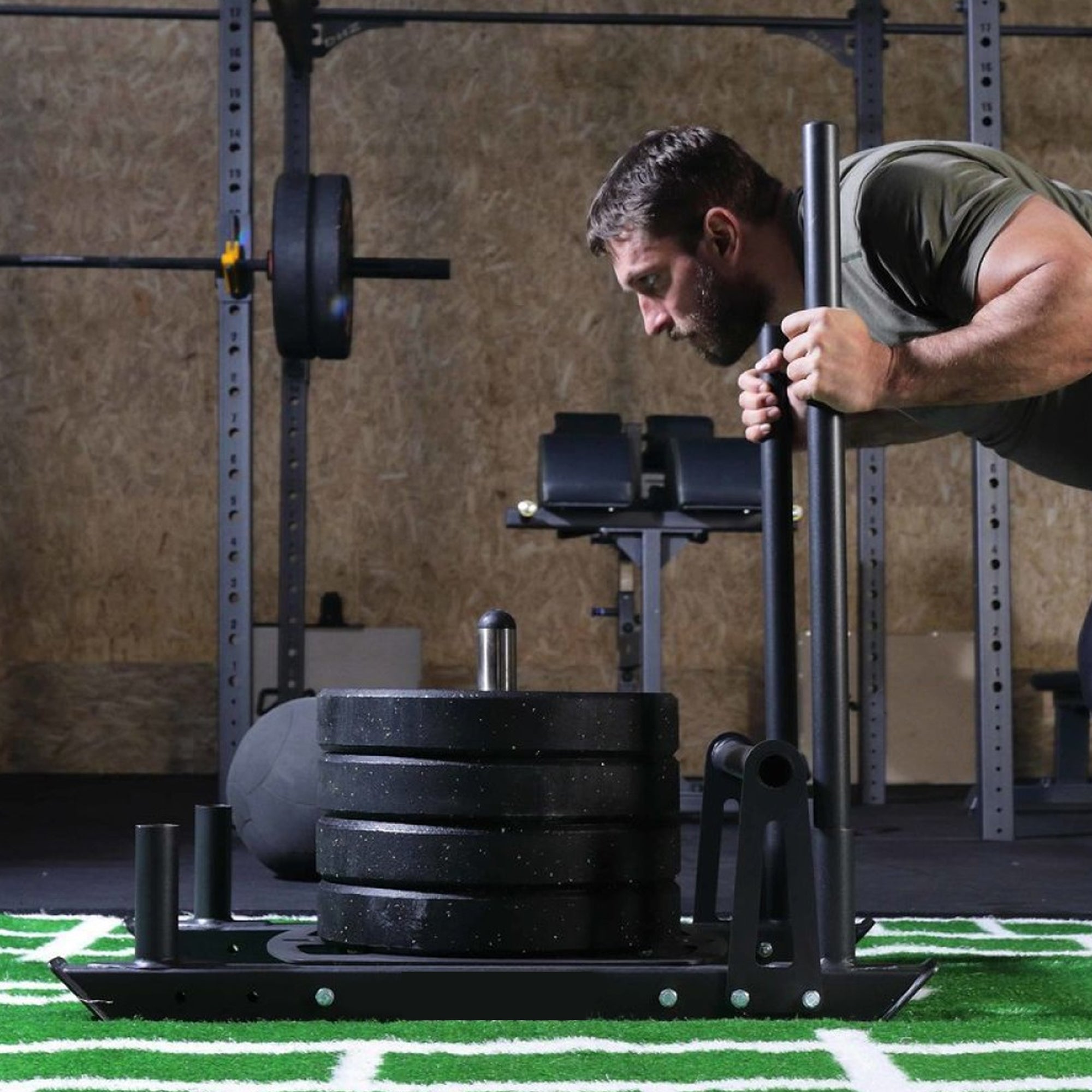 Push & Pull Power Sled with 10mm Mat