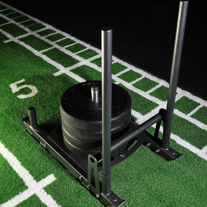 Heavy Duty Push & Pull Sled – Commercial Steel Power Sled for Strength, Speed & Agility Training – Optional Handles, Rope & Sled Mats – Compact Conditioning Equipment