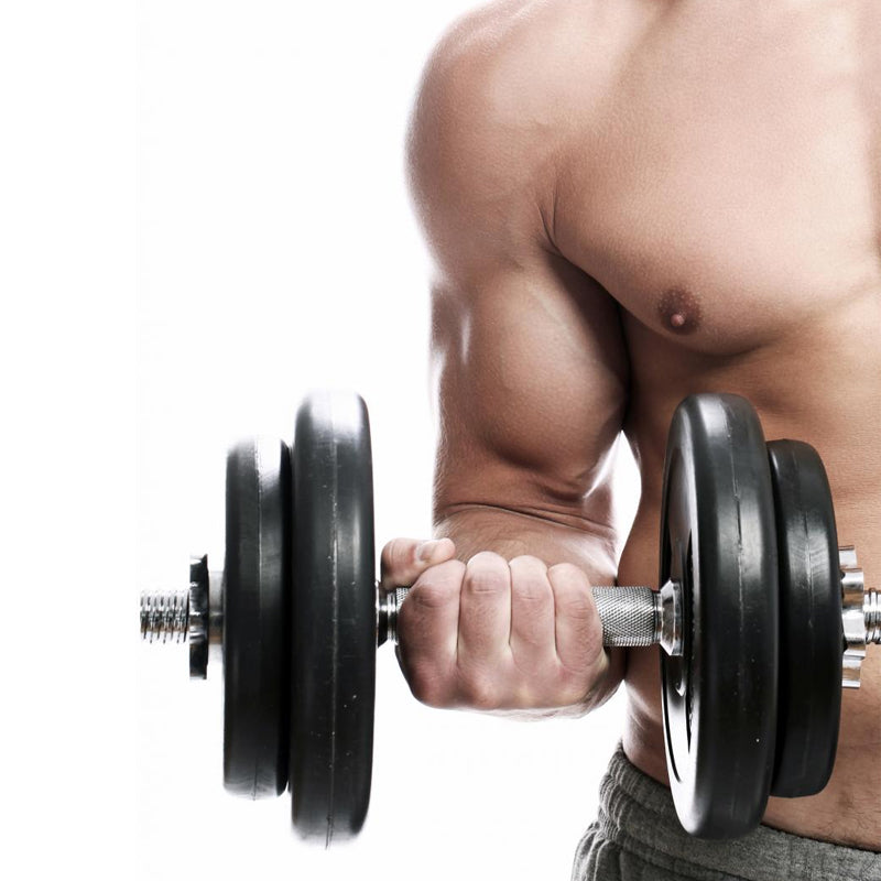 65kg Chrome Adjustable Dumbbell & Barbell Set