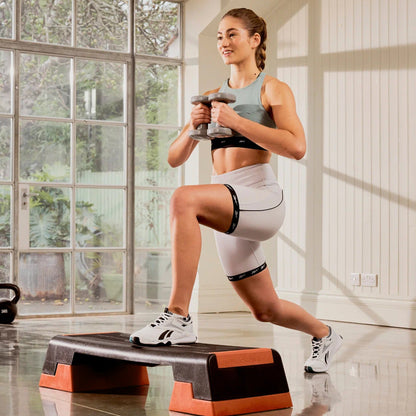 Adjustable Aerobic Stepper – 4 Height Levels (10–25cm) – Cardio & Strength Platform for Home Workouts – Multiple Colours