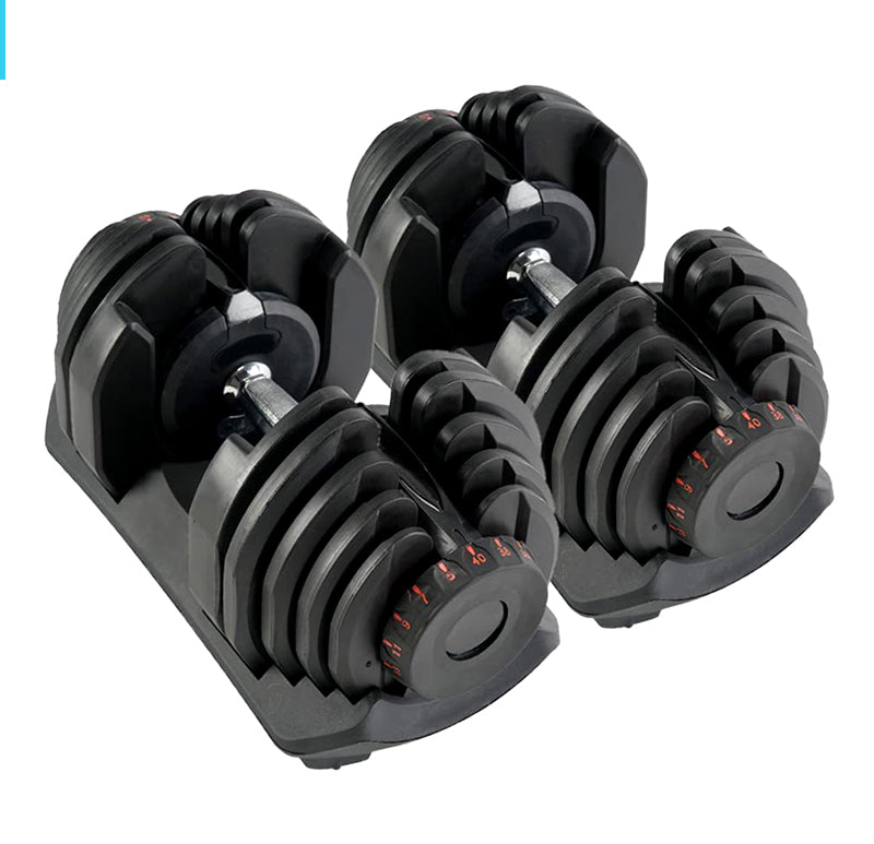 40kg Adjustable Dumbbell 17-in-1 – Quick Dial, Non-Slip Handle – Space-Saving Home Gym & Strength Training Solution