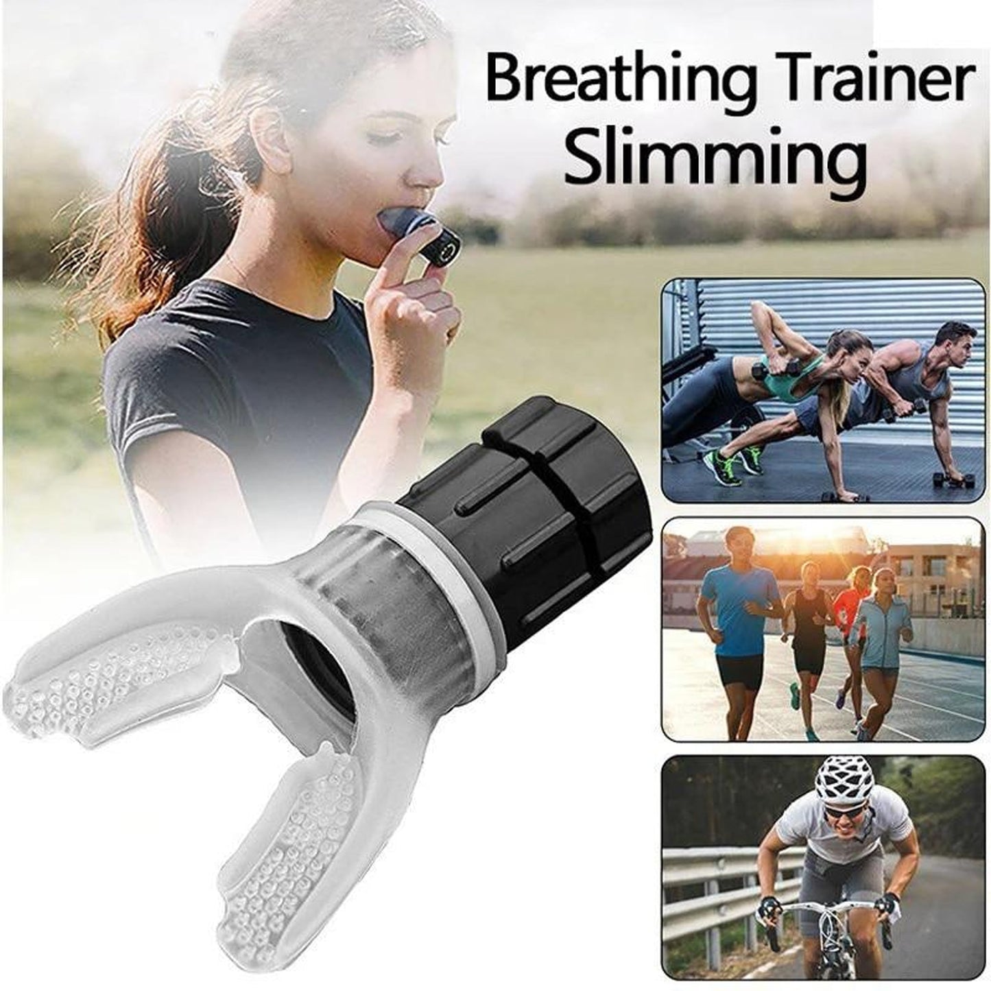 Lung Capacity Breath Trainer – Adjustable Resistance for Endurance & Breathing Control – Portable Respiratory Muscle Exerciser