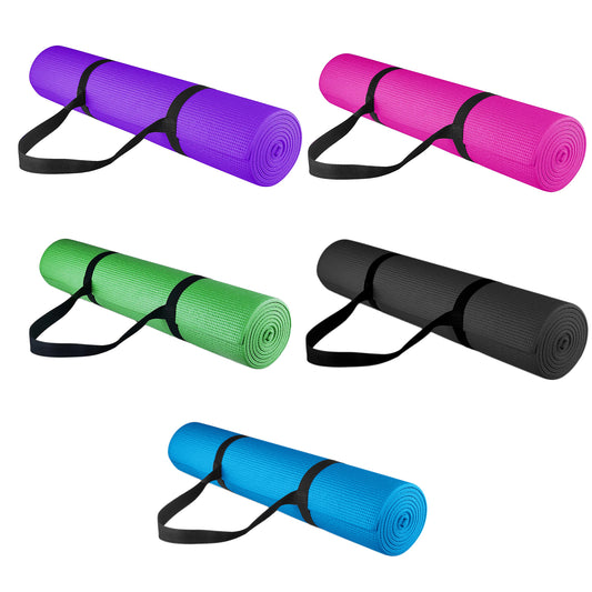 15mm Extra-Thick Yoga Mat – Non-Slip NBR Foam with Carry Strap – Eco-Friendly Comfort for Yoga, Pilates & HIIT