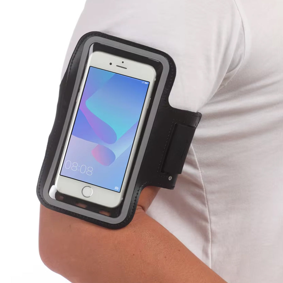 Premium Sports Armband – Waterproof Phone Holder with Card Slot & Key Pocket – Adjustable Strap, Touchscreen Compatible, Universal Fit