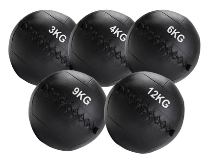 Professional Wall Balls (3kg–12kg) – Textured Grip, No-Bounce Design – Durable PVC for CrossFit, HIIT & Full-Body Training