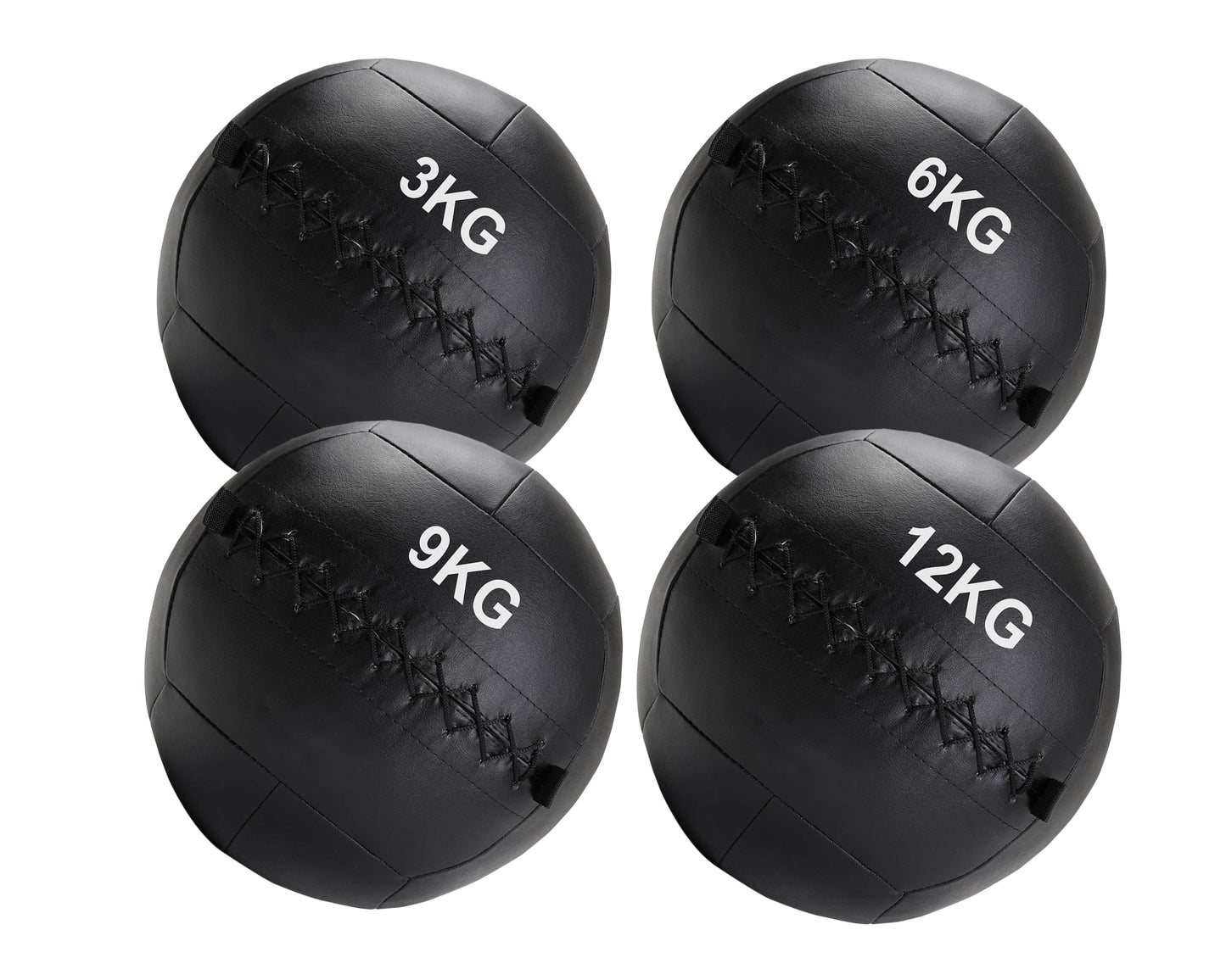 Professional Wall Balls (3kg–12kg) – Textured Grip, No-Bounce Design – Durable PVC for CrossFit, HIIT & Full-Body Training