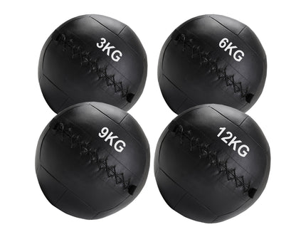 Professional Wall Balls (3kg–12kg) – Textured Grip, No-Bounce Design – Durable PVC for CrossFit, HIIT & Full-Body Training