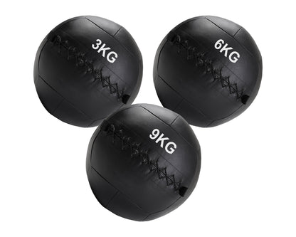 Professional Wall Balls (3kg–12kg) – Textured Grip, No-Bounce Design – Durable PVC for CrossFit, HIIT & Full-Body Training