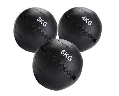 Professional Wall Balls (3kg–12kg) – Textured Grip, No-Bounce Design – Durable PVC for CrossFit, HIIT & Full-Body Training