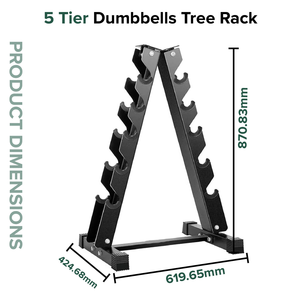 Neoprene Dumbbell Tree Rack UK | 3-5 Tier | Lift Sets