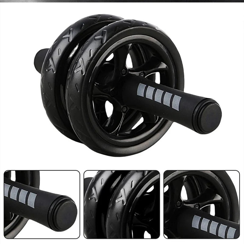 Double-Wheel Ab Roller with Knee Pad