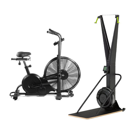 Assault Air Bike – 27” Fan Resistance Exercise Bike with Adjustable Settings, LCD Display & Dual Belt Drive for HIIT, Endurance & Home Gym Cardio Training
