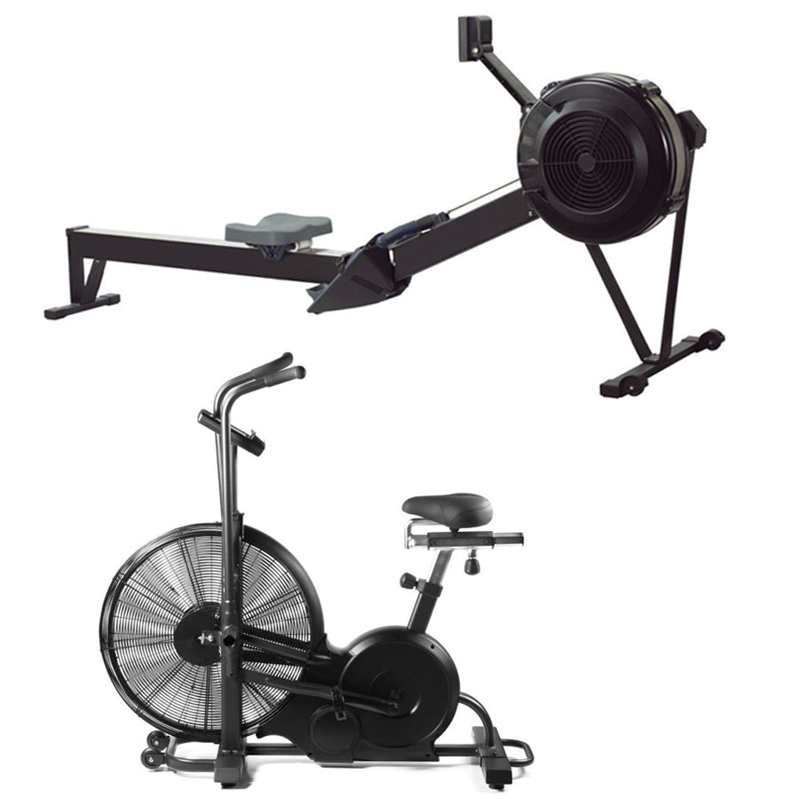 Assault Air Bike – 27” Fan Resistance Exercise Bike with Adjustable Settings, LCD Display & Dual Belt Drive for HIIT, Endurance & Home Gym Cardio Training