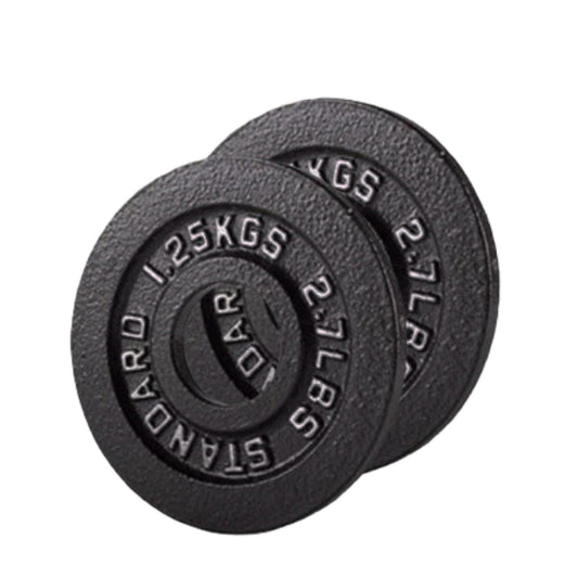 Olympic 2" Cast Iron Weight Plates – Black, 1.25kg to 25kg, Heavy Duty Barbell Discs for Strength Training, Weightlifting, Deadlifts, Home Gym & CrossFit