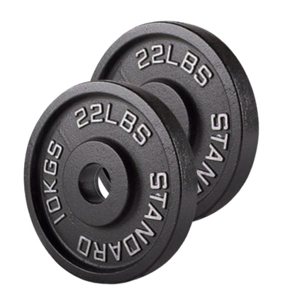 Olympic 2" Cast Iron Weight Plates – Black, 1.25kg to 25kg, Heavy Duty Barbell Discs for Strength Training, Weightlifting, Deadlifts, Home Gym & CrossFit