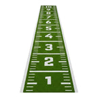 Green growth chart with white numbers on a white background