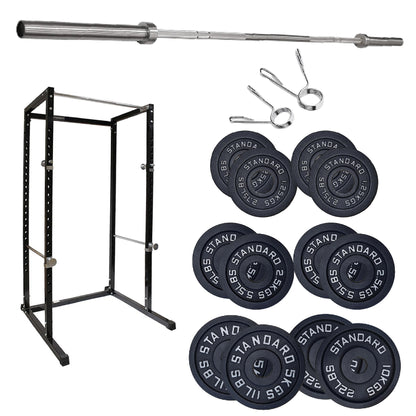 G100 Professional Power Rack – Heavy-Duty Steel Frame with Safety Bars & Pull-Up Station – Customisable Strength Training System