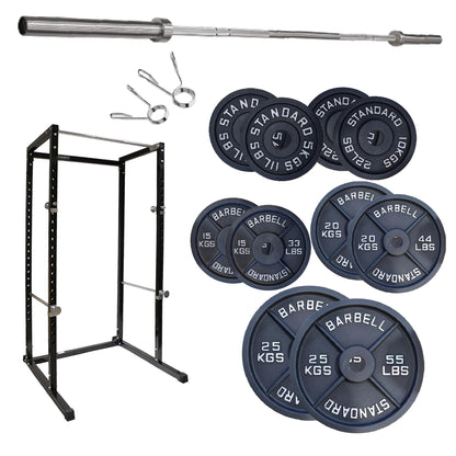 G100 Professional Power Rack – Heavy-Duty Steel Frame with Safety Bars & Pull-Up Station – Customisable Strength Training System