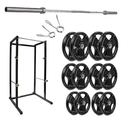 G100 Professional Power Rack – Heavy-Duty Steel Frame with Safety Bars & Pull-Up Station – Customisable Strength Training System