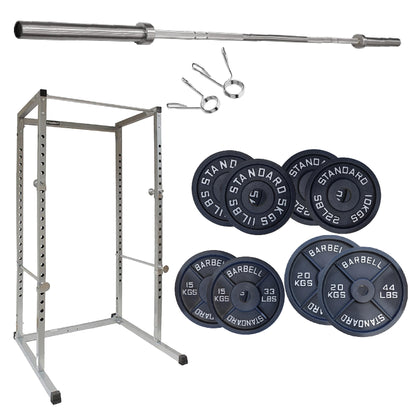 G100 Professional Power Rack – Heavy-Duty Steel Frame with Safety Bars & Pull-Up Station – Customisable Strength Training System