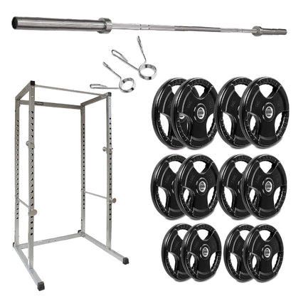 G100 Professional Power Rack – Heavy-Duty Steel Frame with Safety Bars & Pull-Up Station – Customisable Strength Training System