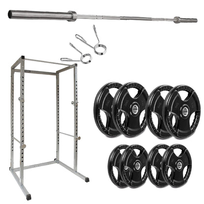 G100 Professional Power Rack – Heavy-Duty Steel Frame with Safety Bars & Pull-Up Station – Customisable Strength Training System