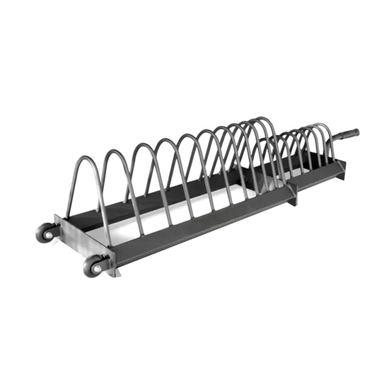 Metal dish rack on a white background