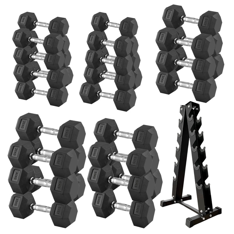 Hex Dumbbells Pair 5-60kg