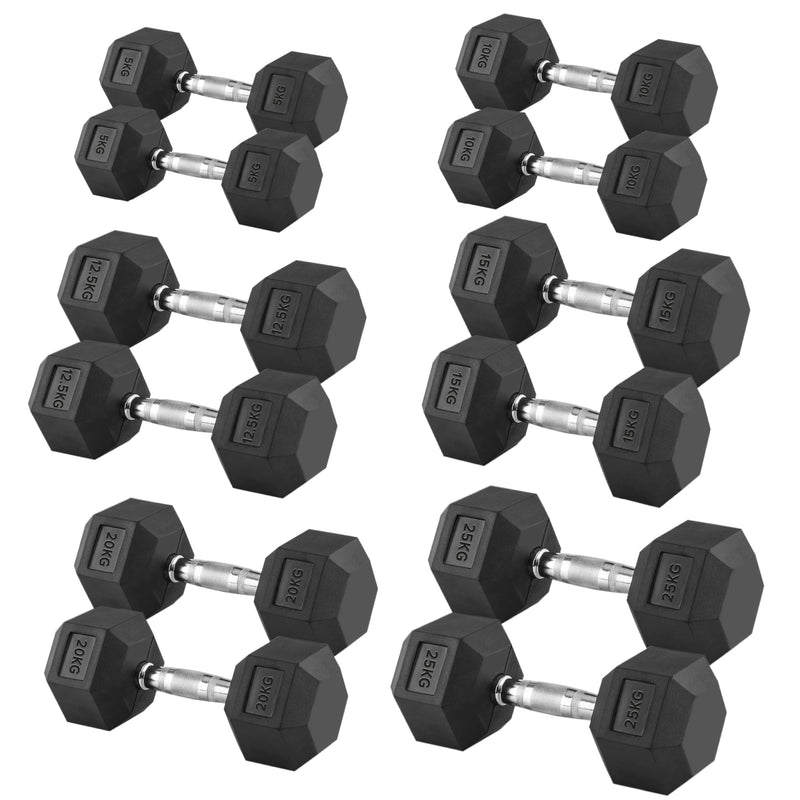 Hex Dumbbells Pair 5-25kg