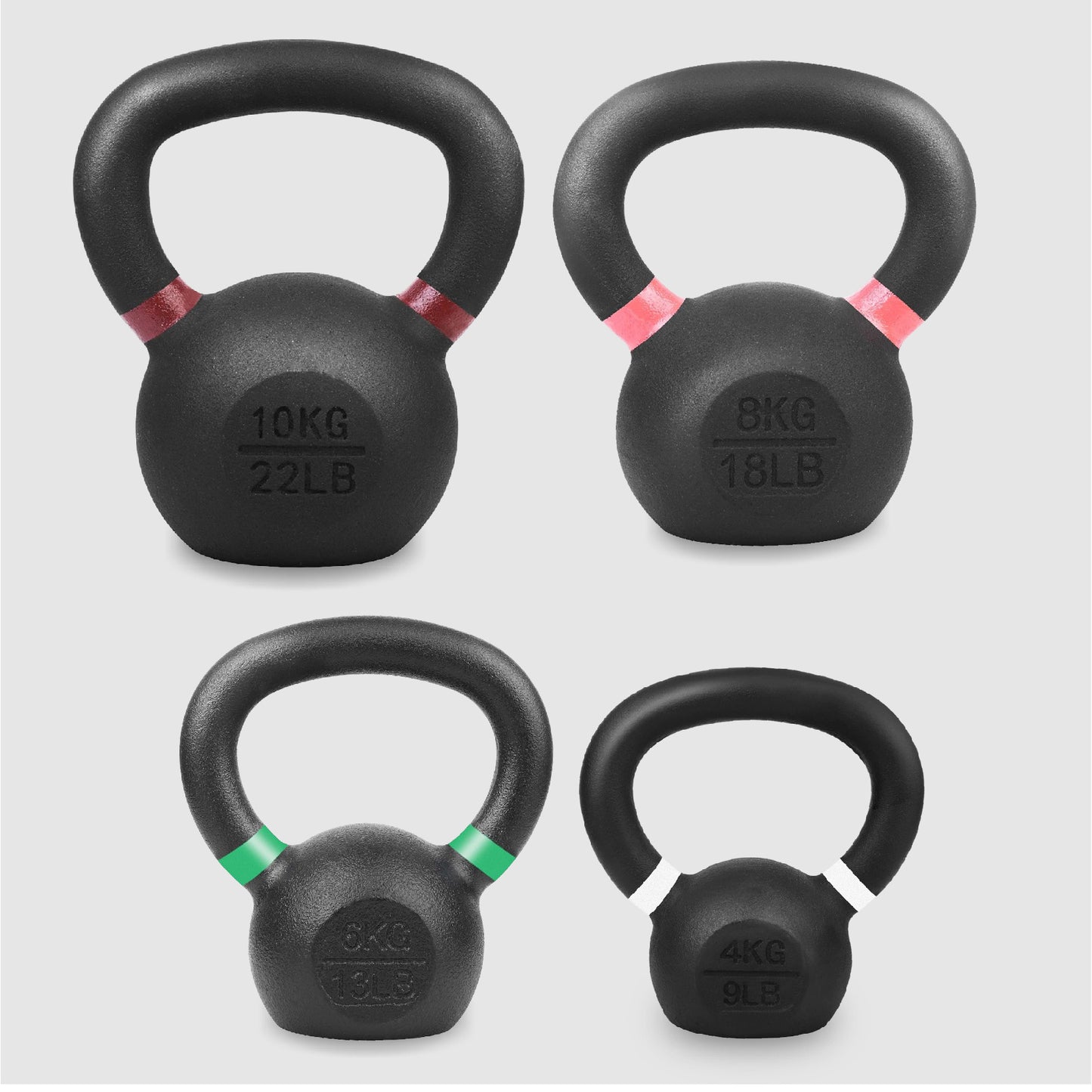 Premium Cast Iron Kettlebells – One-Piece Design, Wide Handle – Multiple Weights for Home Gym & Full-Body Training