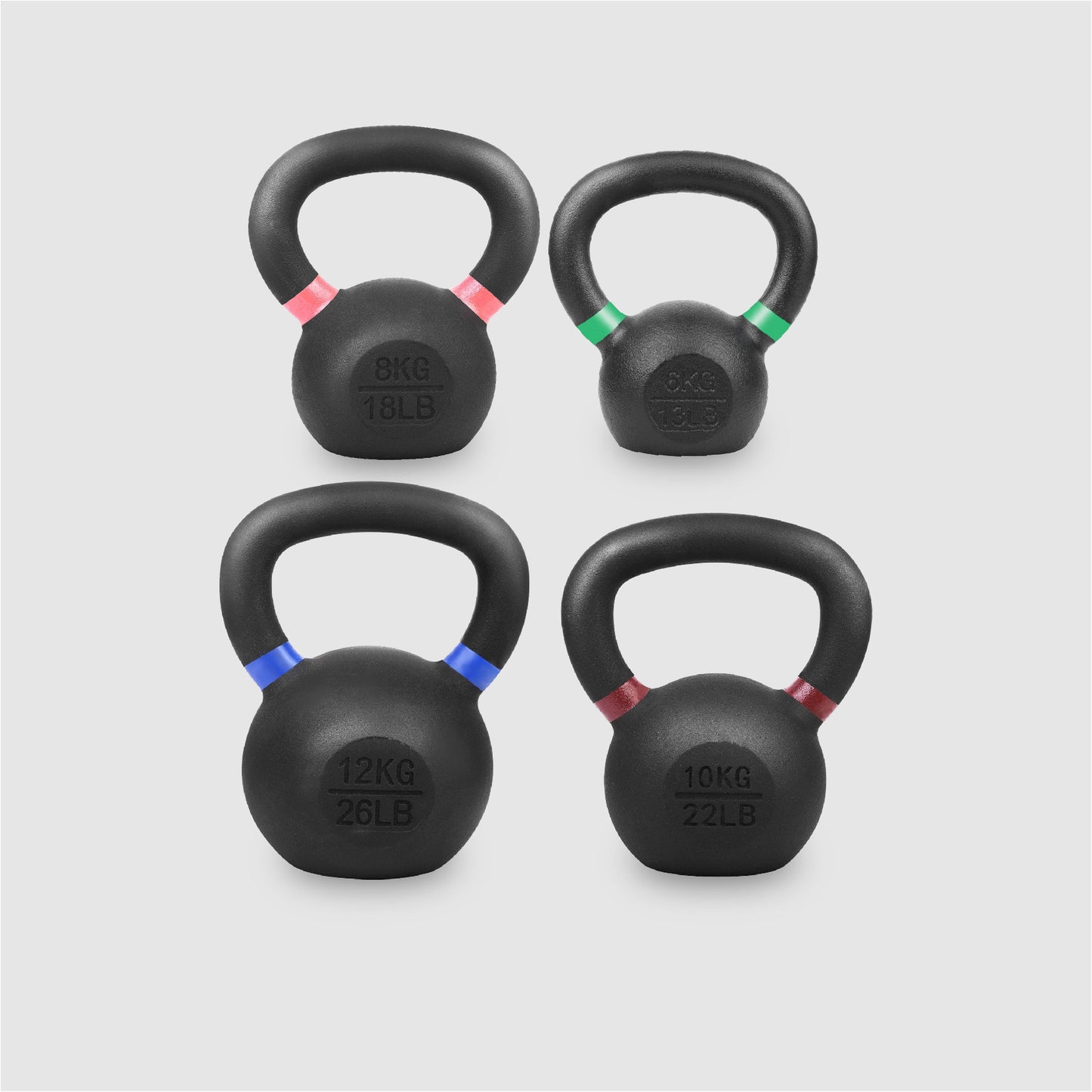 Premium Cast Iron Kettlebells – One-Piece Design, Wide Handle – Multiple Weights for Home Gym & Full-Body Training