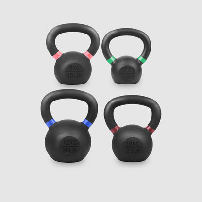 Premium Cast Iron Kettlebells – One-Piece Design, Wide Handle – Multiple Weights for Home Gym & Full-Body Training
