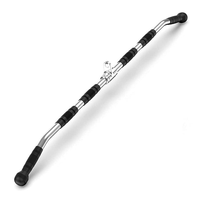 Fishing rod with black handles on a white background