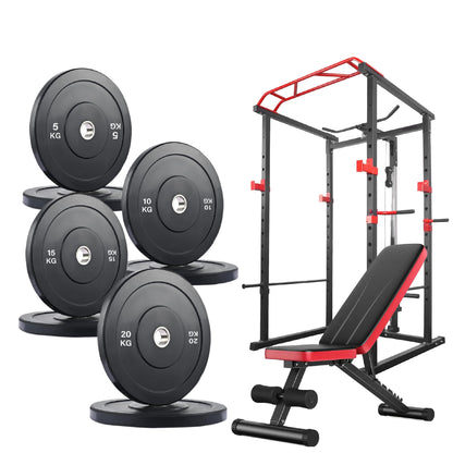 Professional Power Cage with Pulley System – Adjustable Rack with Lat Pulldown, Spotters & Multi-Grip Pull-Up Bar for Home Gym"
